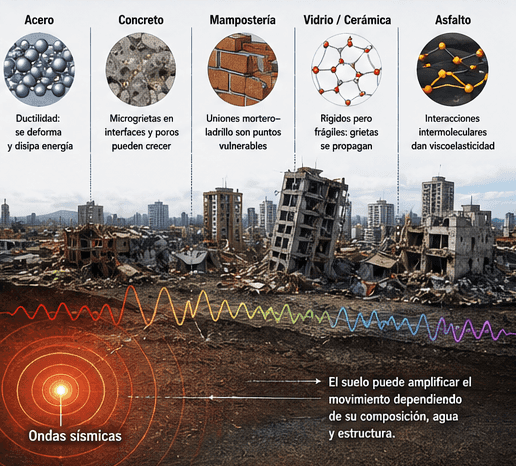 Cuando la Tierra libera energía: del terremoto a la química de los materiales
